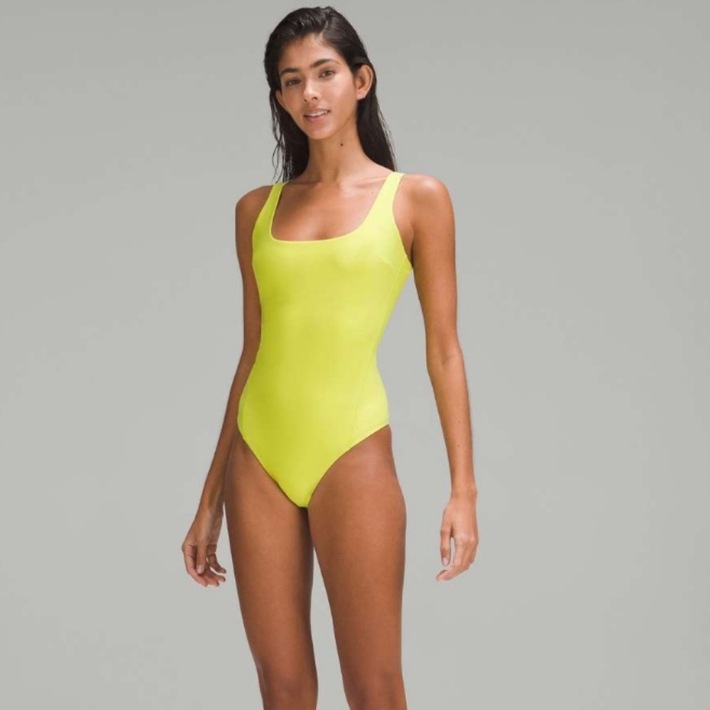lululemon athletica Neon Yellow One Piece Swimsuit